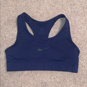 Nike sports bra. Navy blue. Size XS